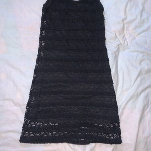 Black lace dress